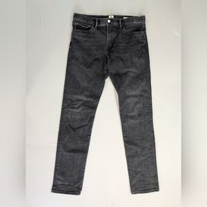 Hiroshi Kato Jeans Mens Fits 33x33 Black Gray Paul The Pen Slim Selvedge Denim